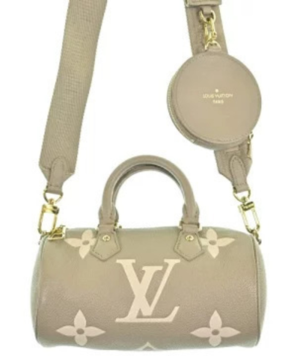 Louis Vuitton Papillon handbag beige Monogram Empreinte leather